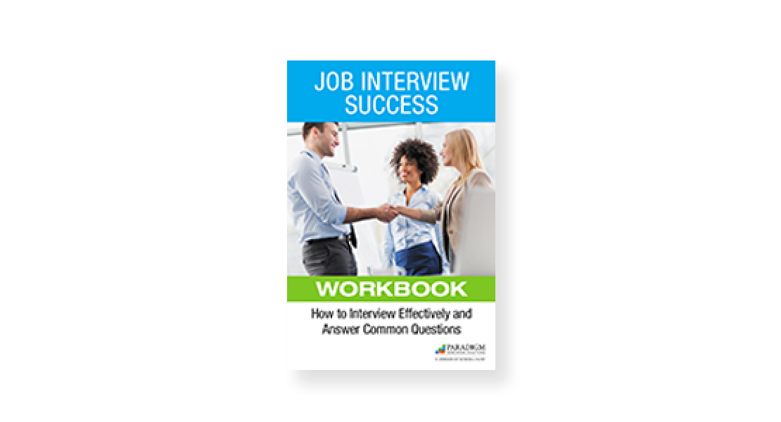 Print and digital version of Job Interview Success Workbook